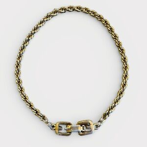 Givenchy Vintage Gold Rope Chain Bracelet